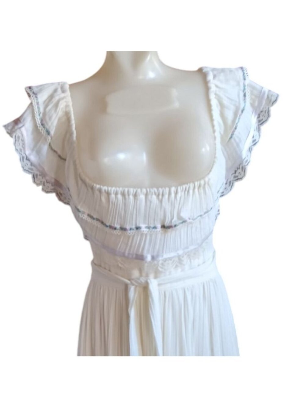 Vintage Dress 9 Gunne Sax Jessica San Francisco Boho Maxi Mexican Spanish Ren